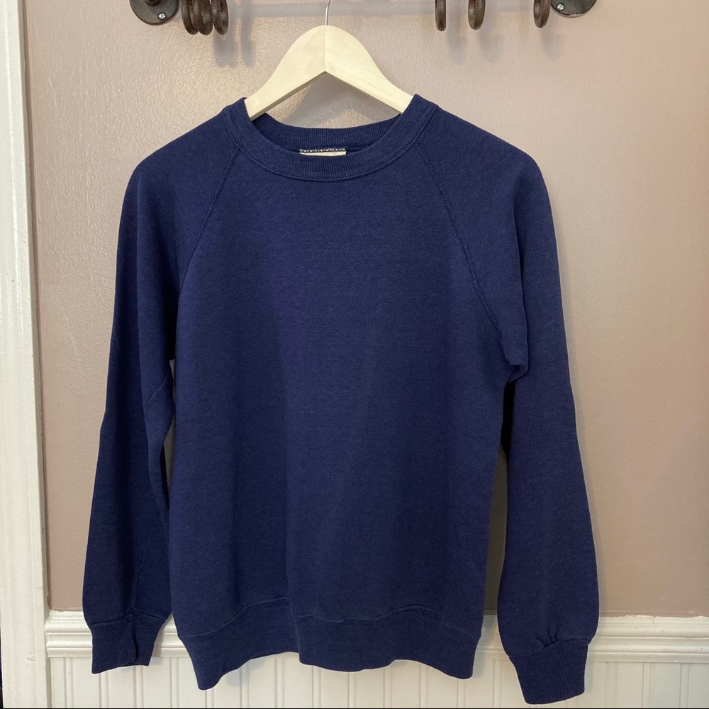 LAST DAY Thin Broken In Basic Crew Neck Raglan